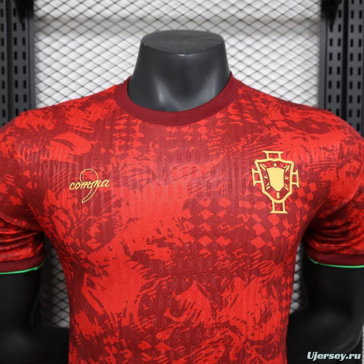 Player Version 2024 Portugal Comma Football Champions Of Europe Jersey