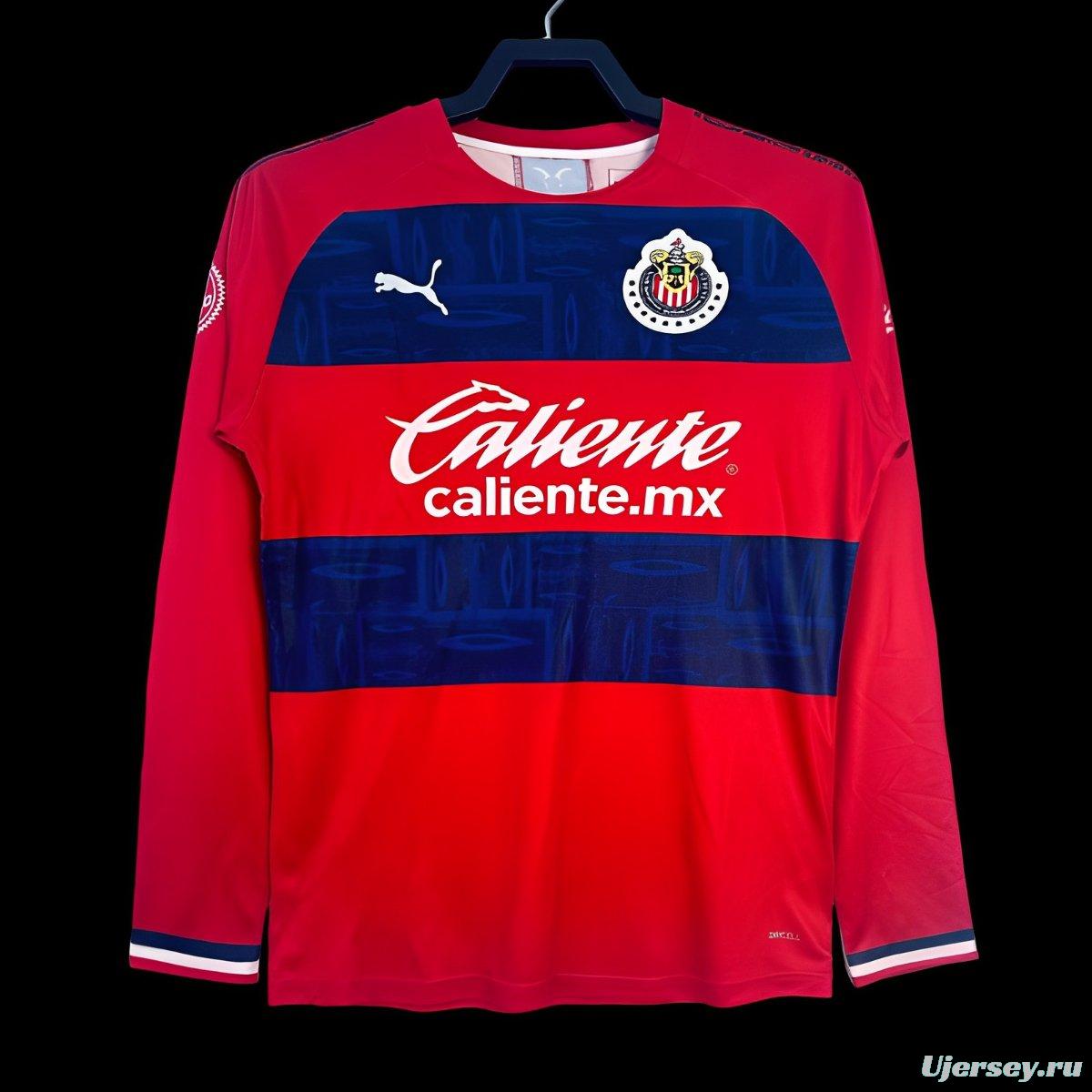 Retro 19/20 Chivas Guadalajara Away Long Sleeve Jersey
