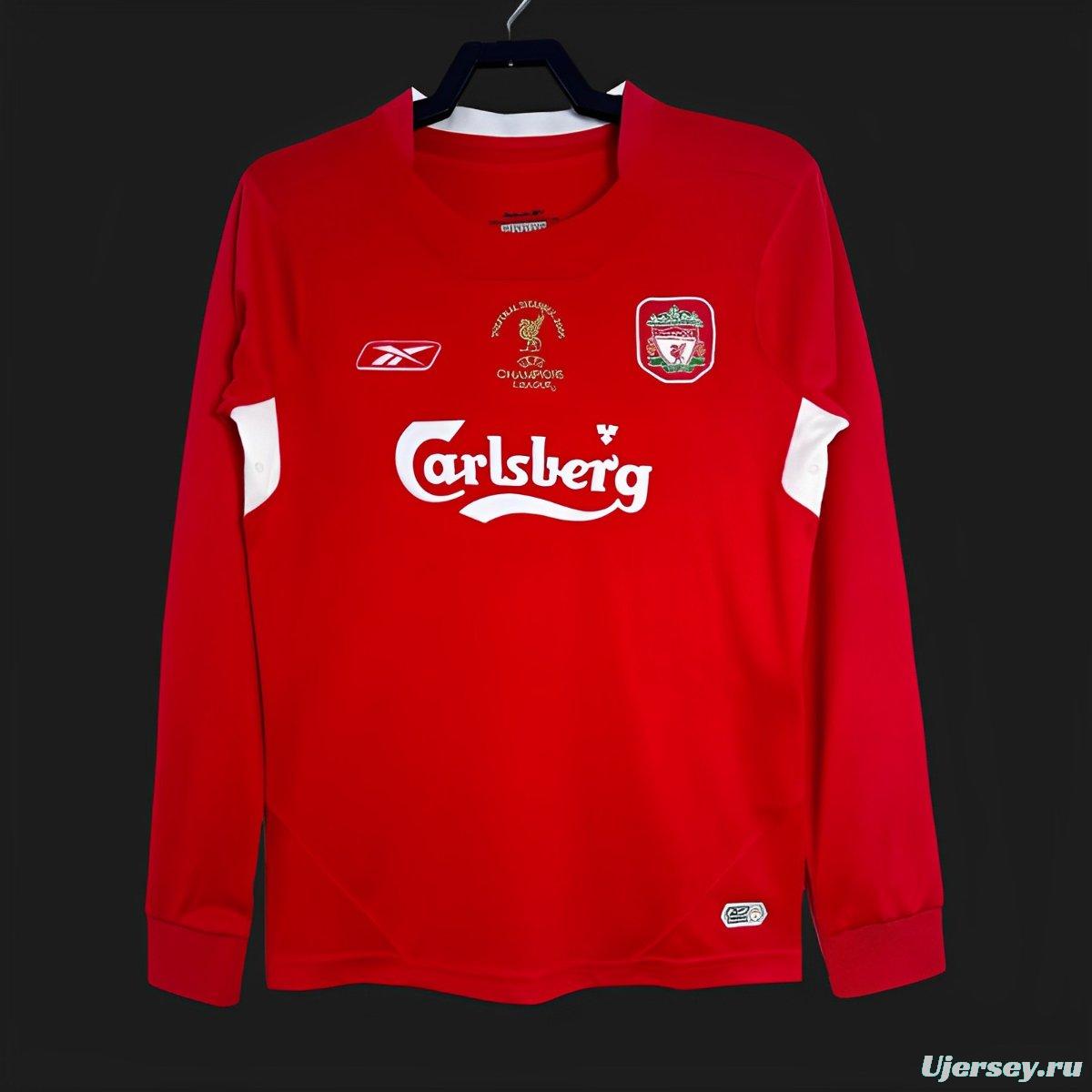 Retro 04/05 Liverpool Home Long Sleeve Jersey