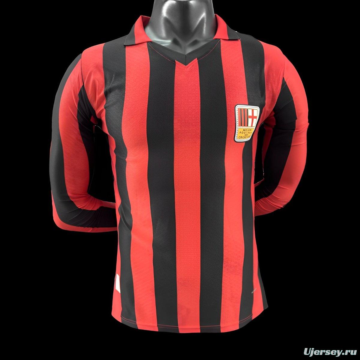 Player Version 24/25 AC Milan Home 125Th Anniversary Long Sleeve Jersey