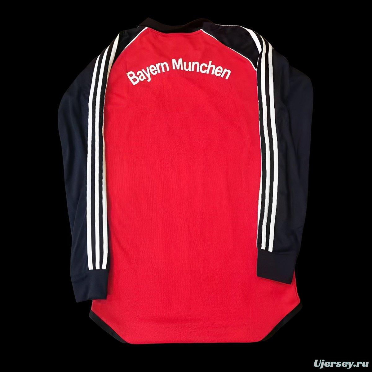 Retro 01/02 Bayern Munich Home Long Sleeve Jersey