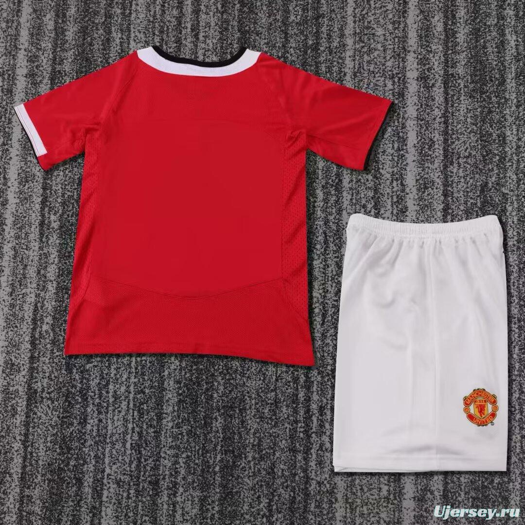Retro Kids 04/06 Manchester United Home Jersey