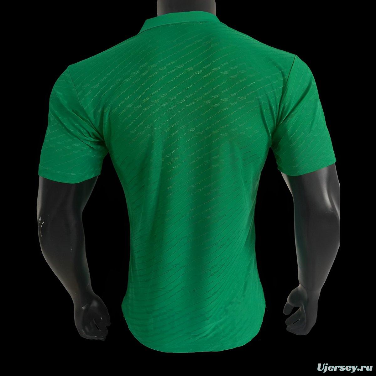 Player Version 2024 Belgium Green POLO Jersey