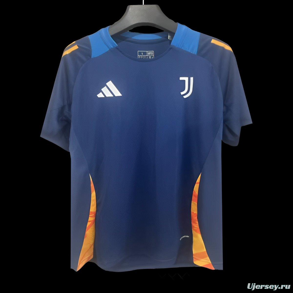 24/25 Juventus Blue/Orange Pre-Match Jersey