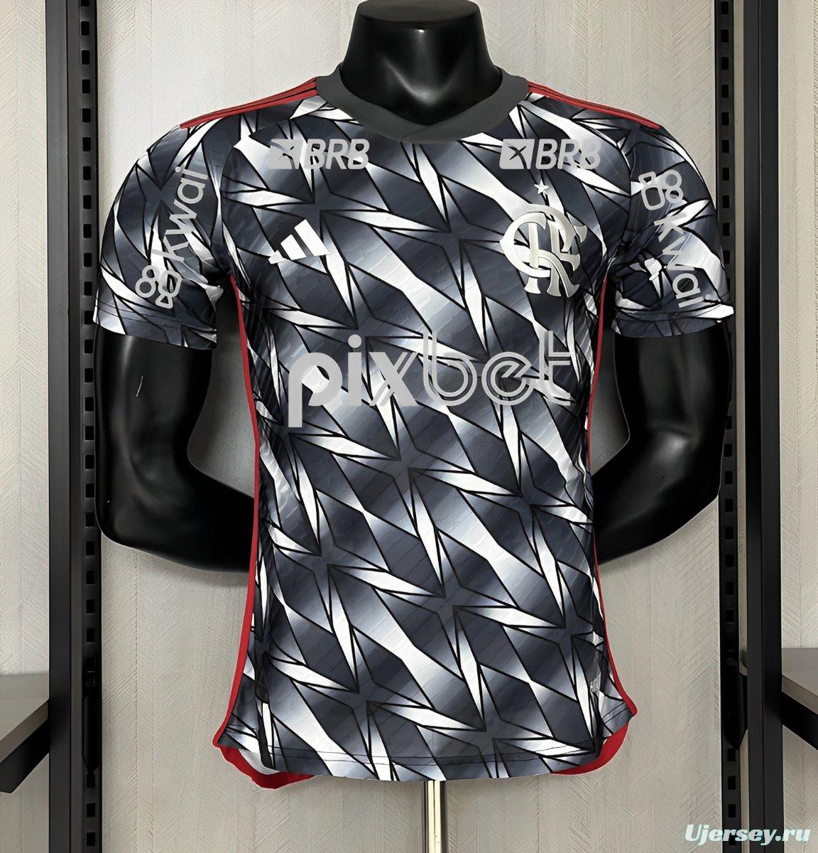 24/25 Player Version Flamengo Third All Sponsors S-XXXXL Jersey