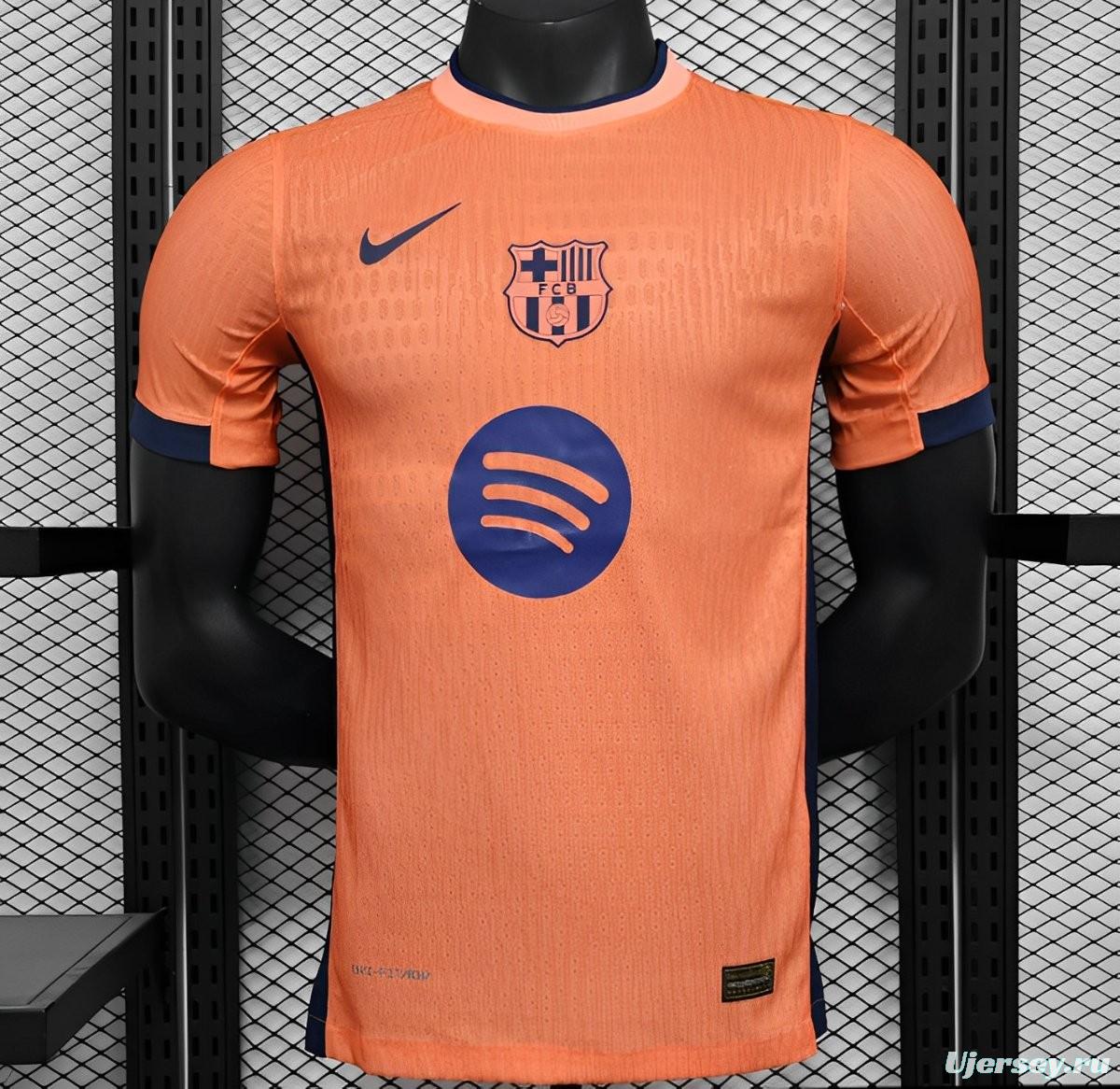 25/26 Player Version Barcelona Orange 125Th Anniversary Jersey