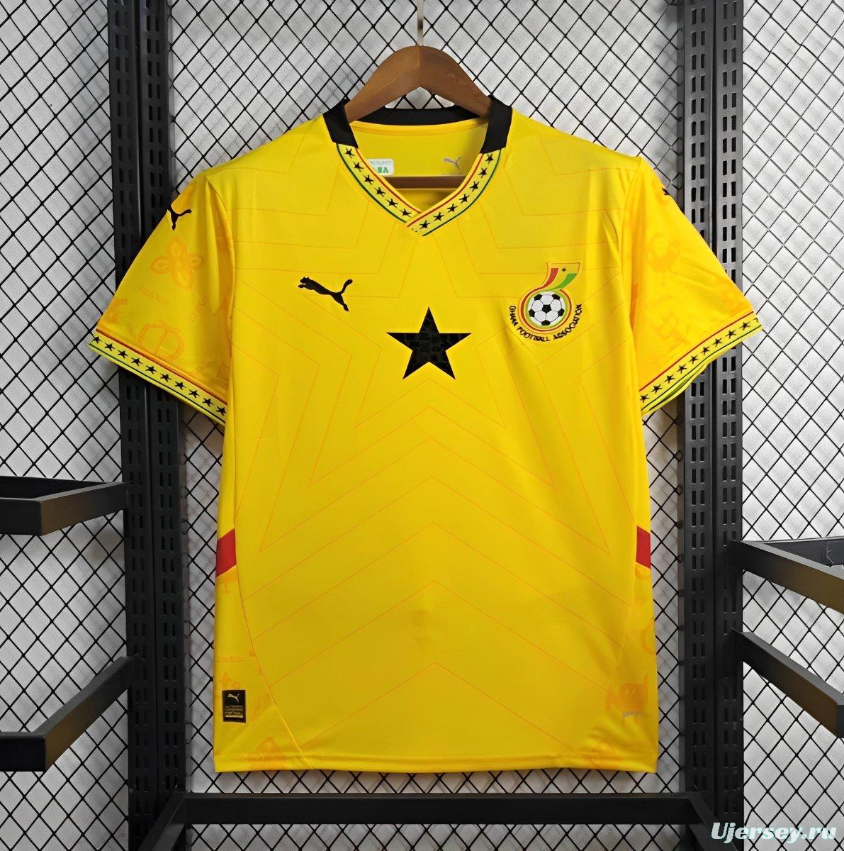 2024 Ghana Away Yellow Jersey