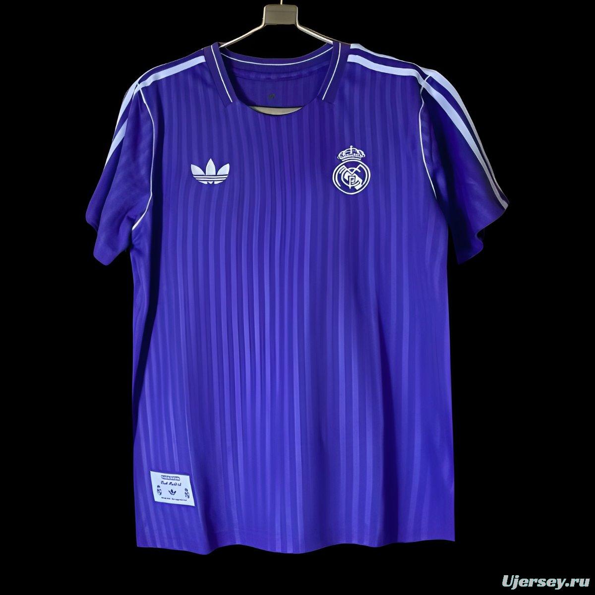 25/26 Real Madrid Adidas Original Purple Icon Jersey