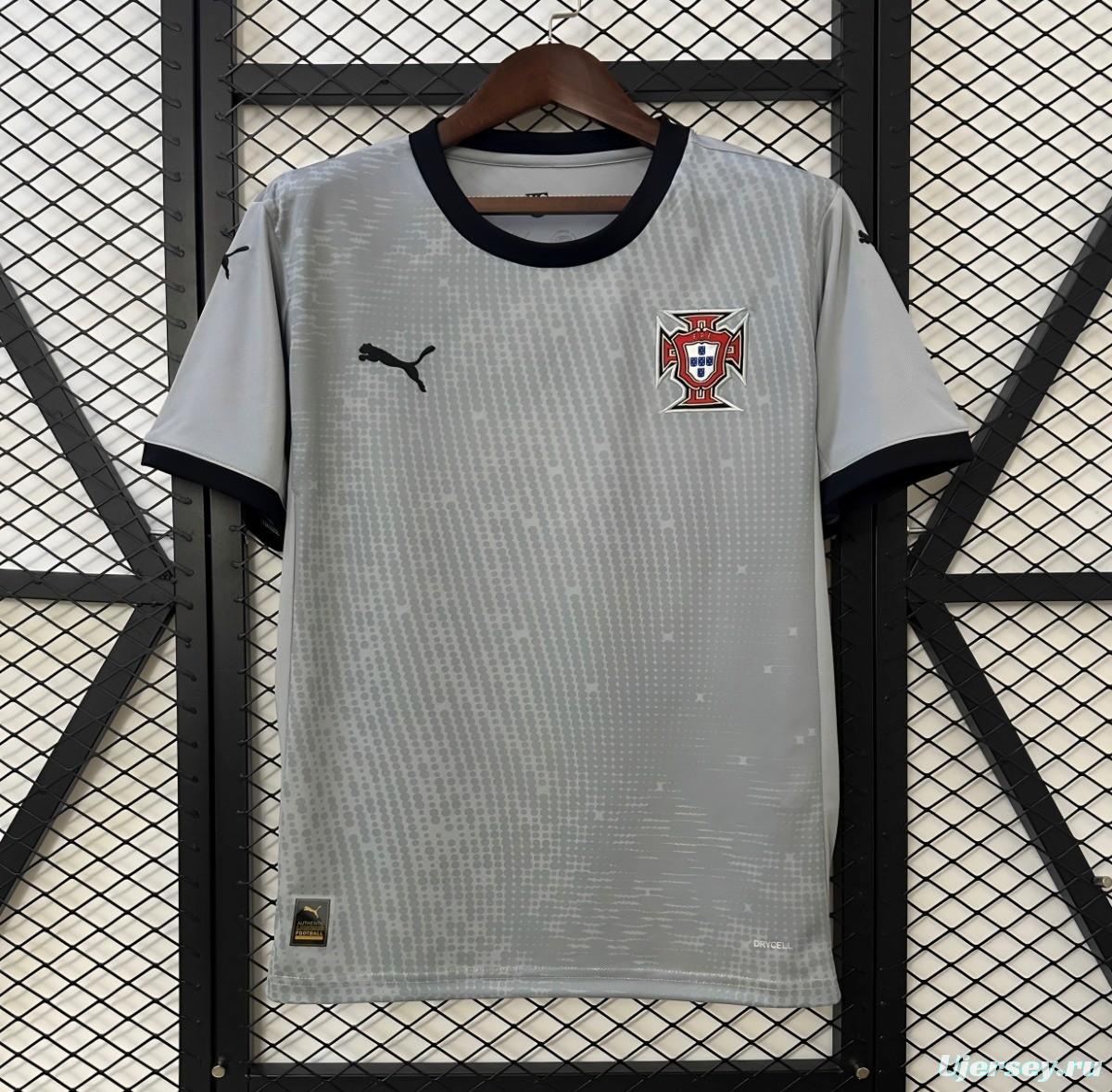2025 Goalkeeper Portugal Grey Jersey