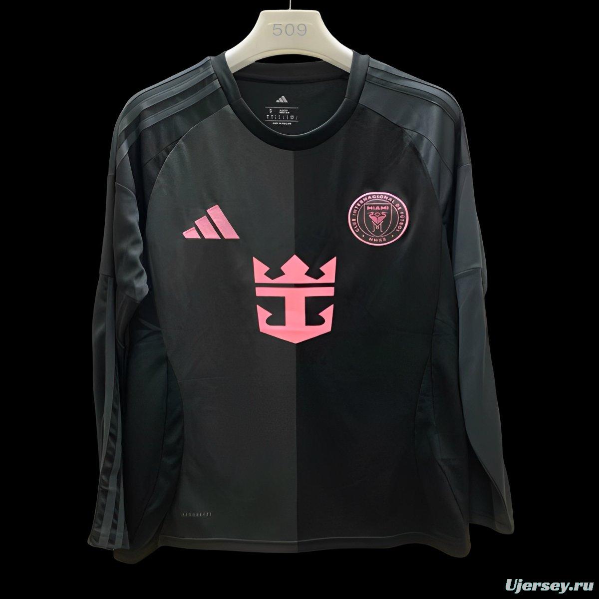25/26 Inter Miami Away Black Long Sleeve Jersey