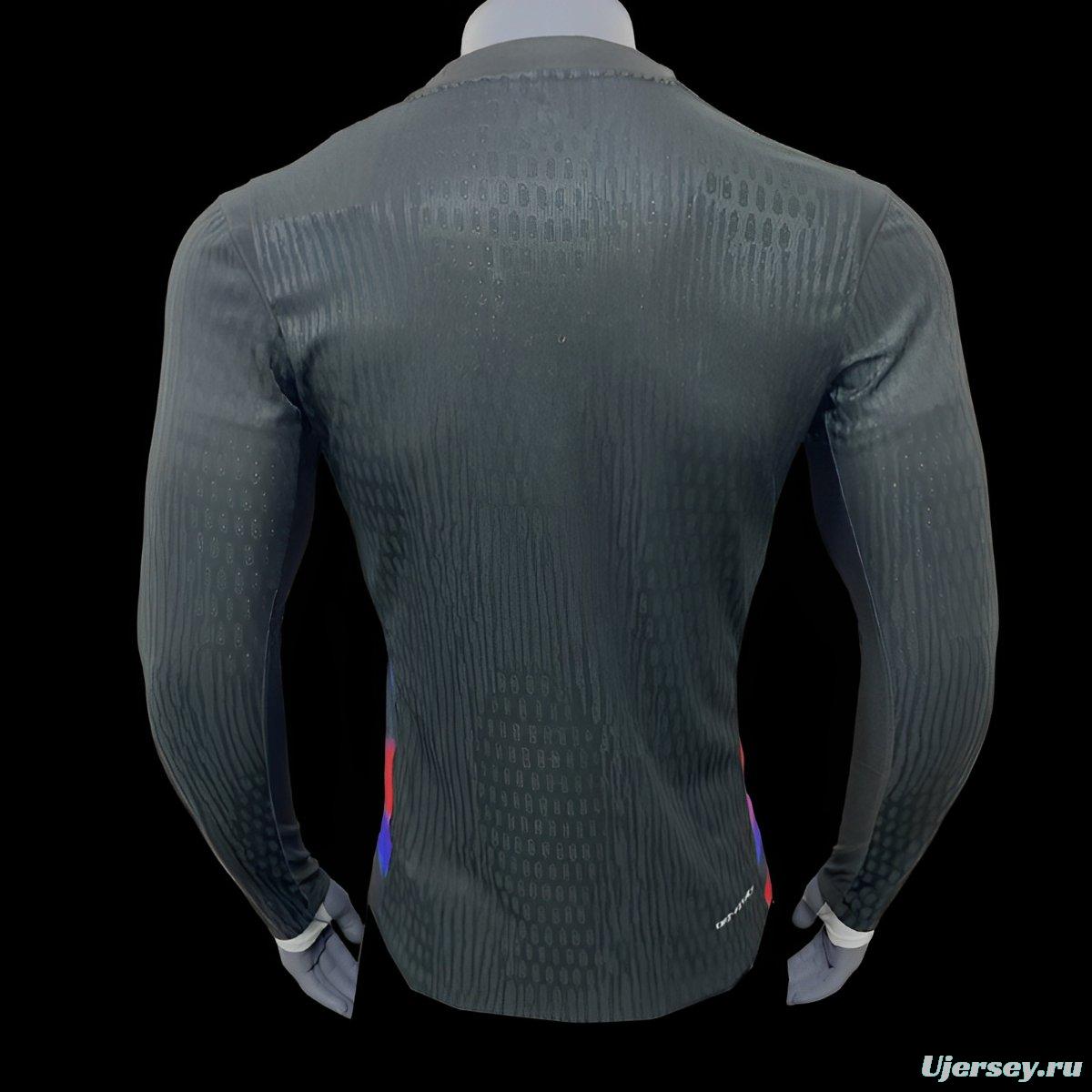 Player Version 2025 England Away Long Sleeve Jeresy