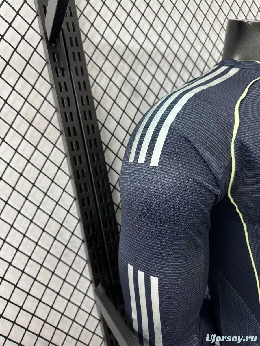 Player Version 25/26 Real Madrid Away Long Sleeve Jersey