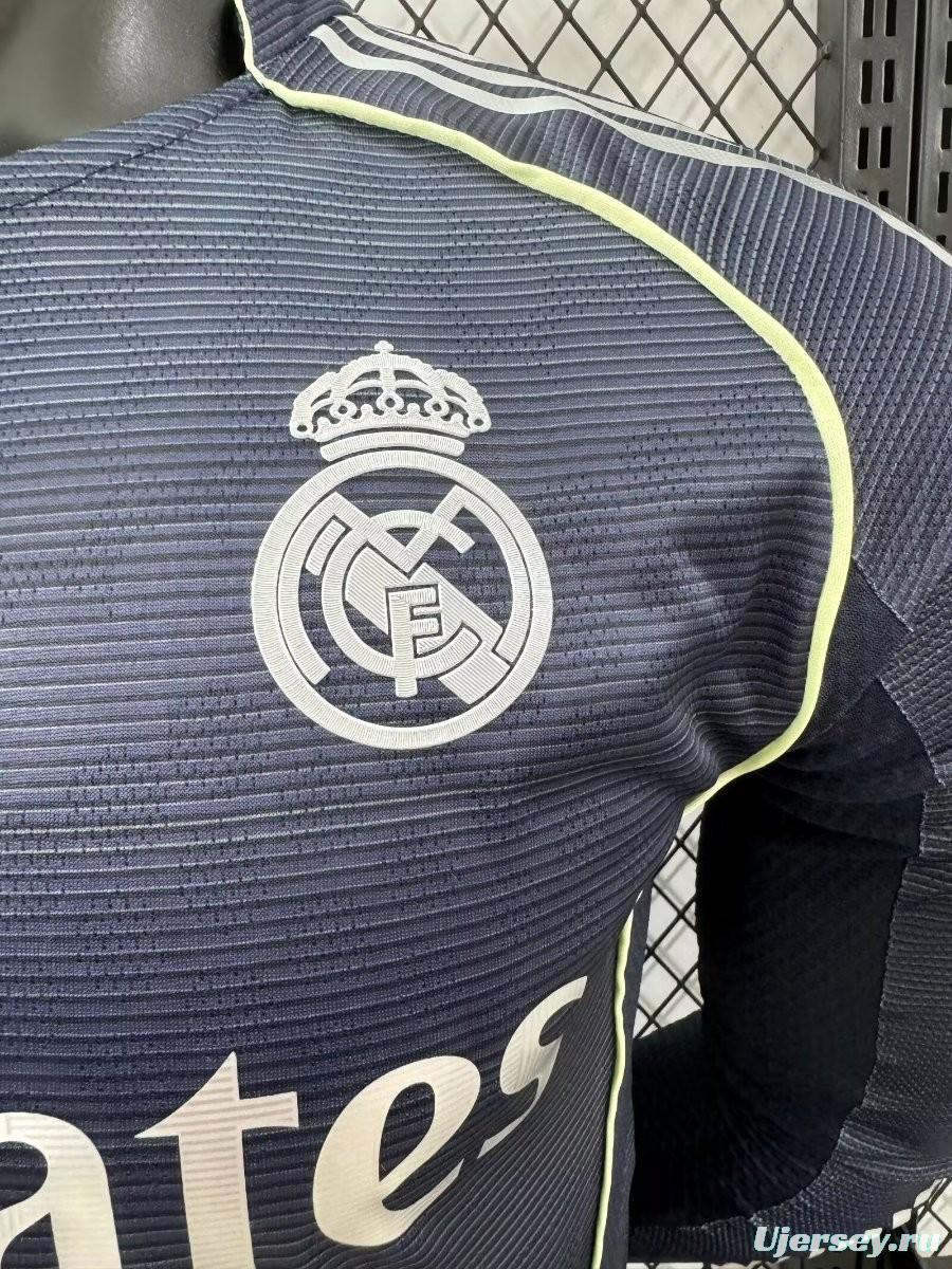 Player Version 25/26 Real Madrid Away Long Sleeve Jersey
