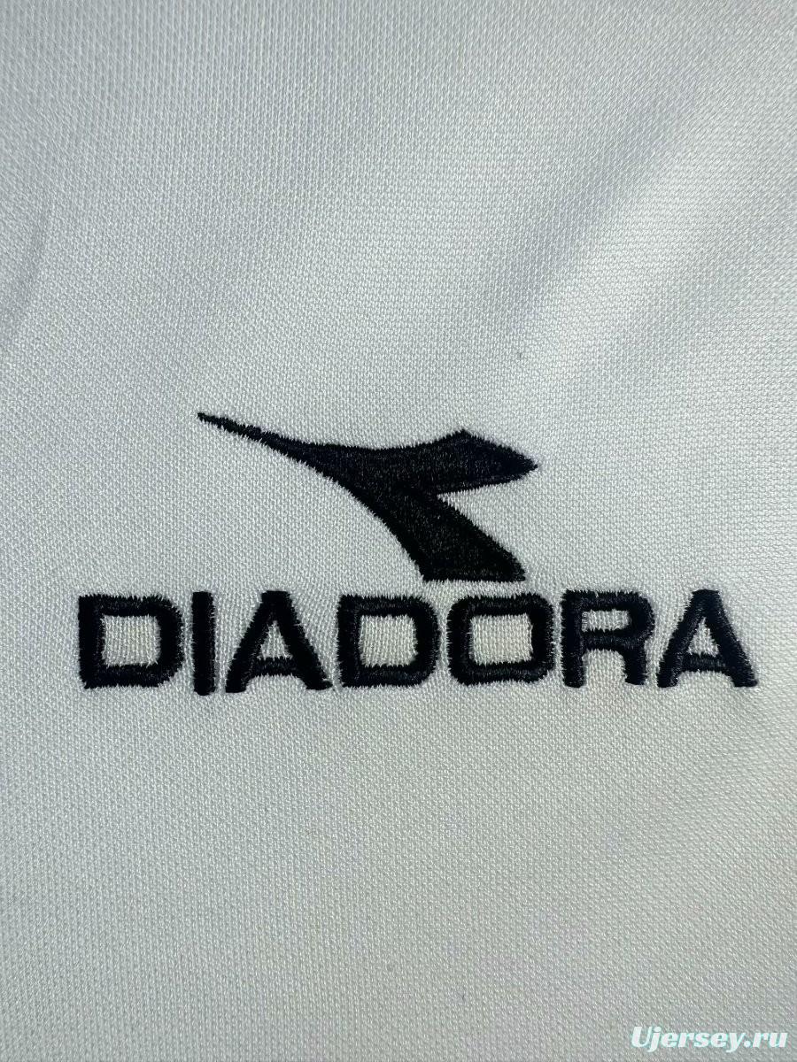 Retro 98/99 Roma Away White  Long Sleeve Jersey