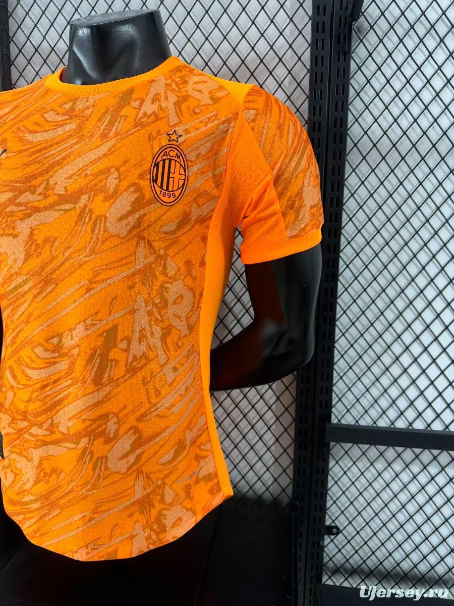 Player Version 25/26 AC Milan Goalkeeper Third Orange Jersey