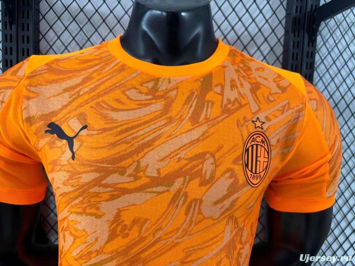 Player Version 25/26 AC Milan Goalkeeper Third Orange Jersey