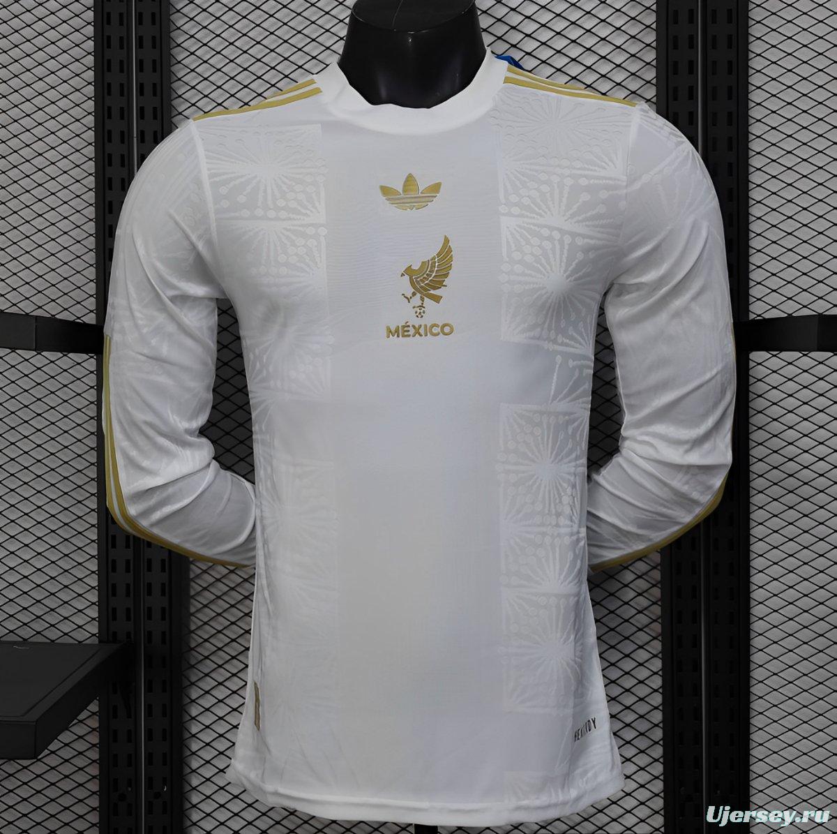 2025 Mexico Gold Cup WHITE Long Sleeve Jersey