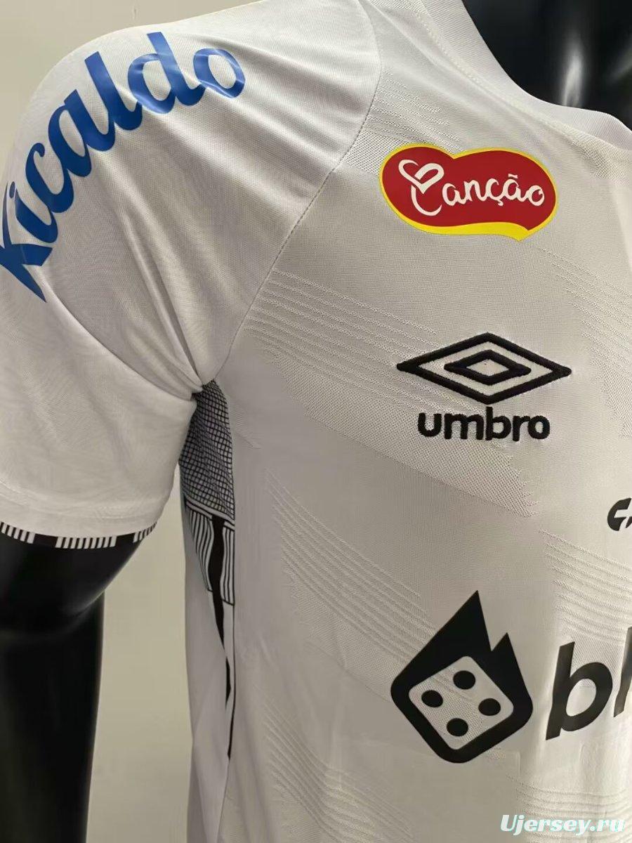 25/26 Santos Home Jersey With Full Sponsors
