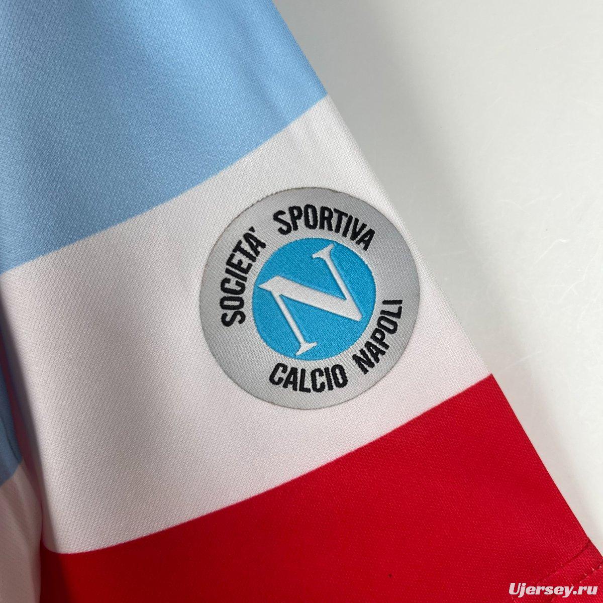 Retro 90/91 Napoli Third Red Jersey