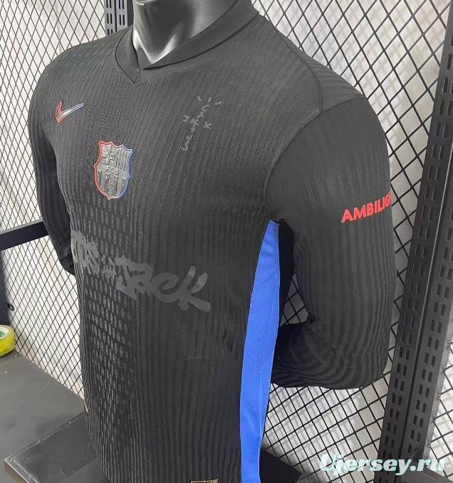 Player Version 24/25 Barcelona x Travis Scott Away Long Sleeve Jersey