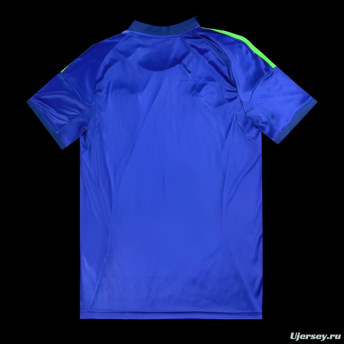 2025 Mexico Away Blue with Tricolor Stripe Jersey