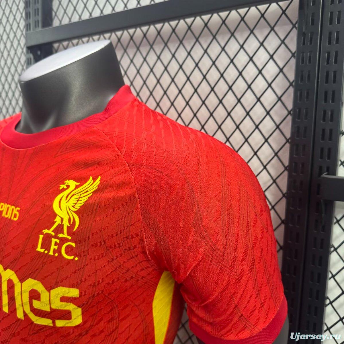 Player Version 25/26 Liverpool 20 Times Champion Jersey