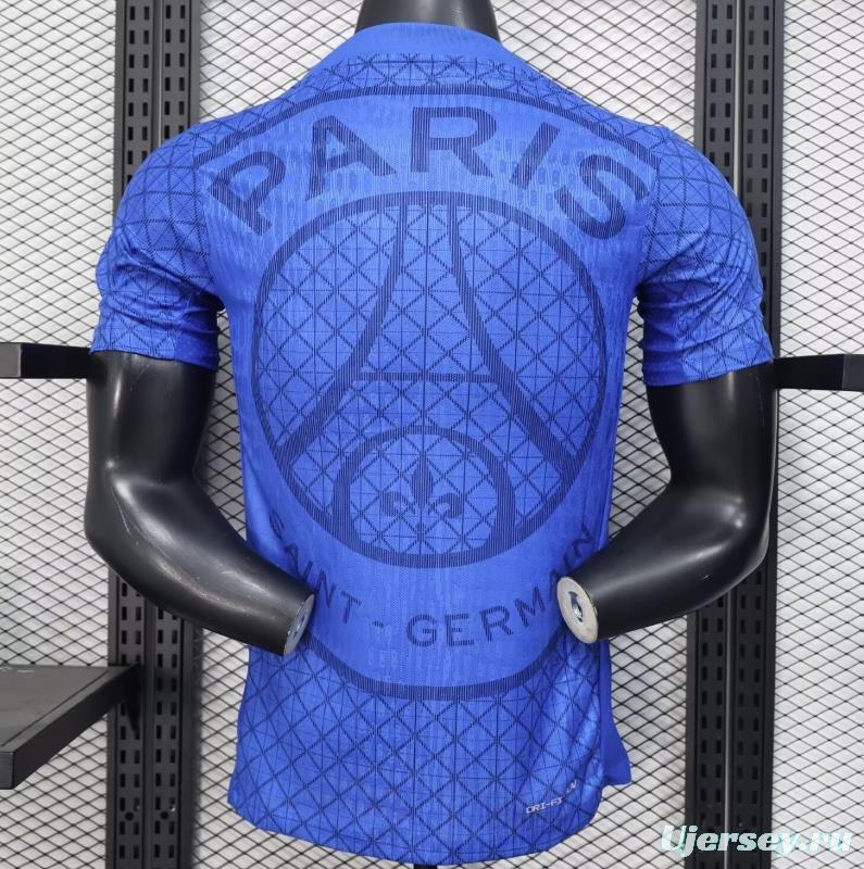 Player Version 25/26 PSG Blue with Diamond Pattern Jersey
