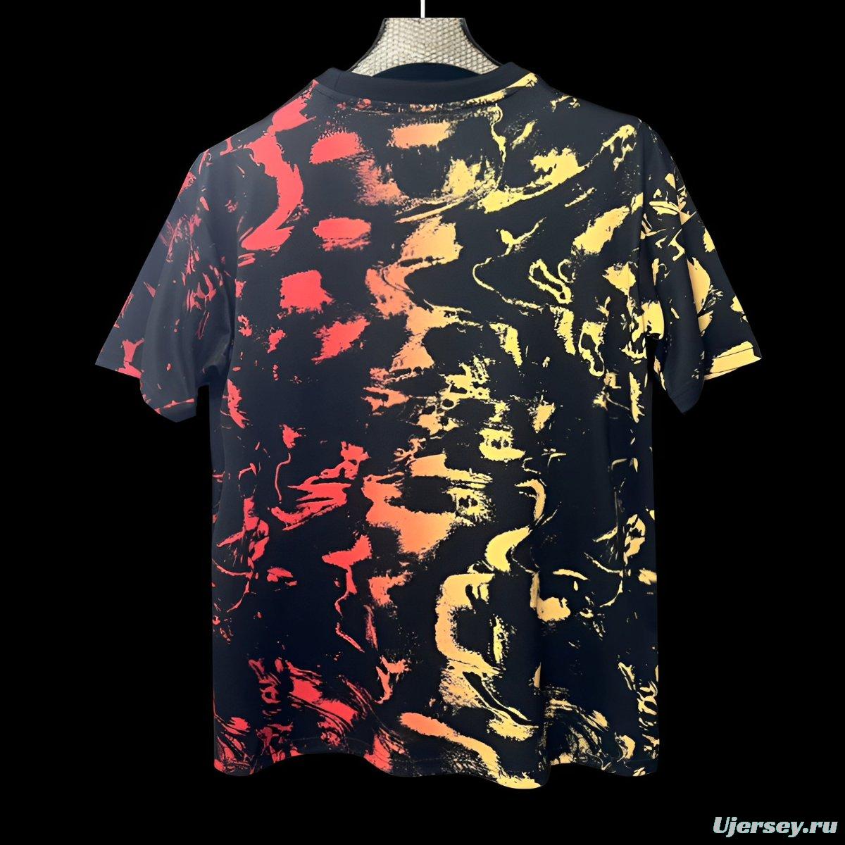 25/26 Newcastle United Black with Abstract Art Pattern Jersey