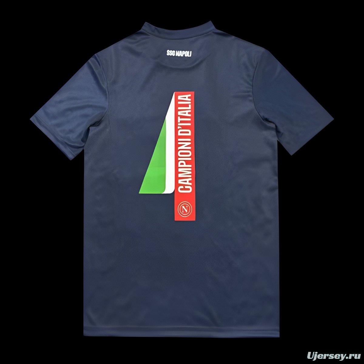25/26 Napoli Campione 2025 Again Navy T-shirt