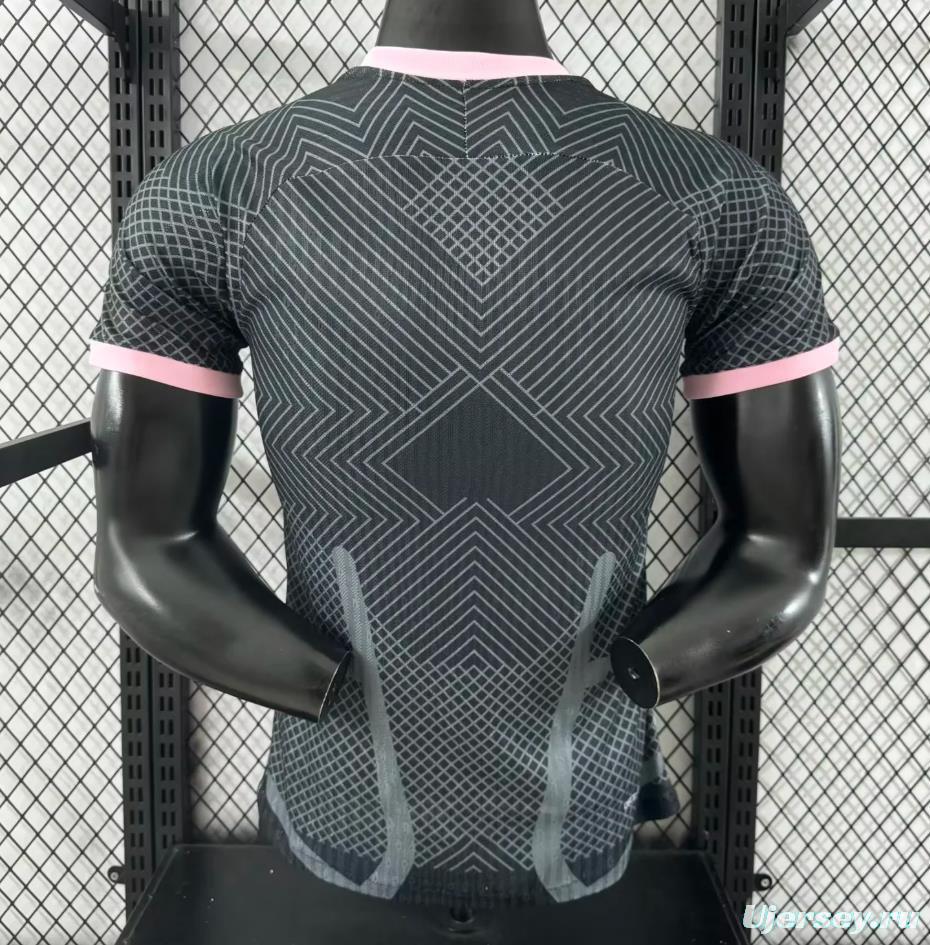 Player Version 25/26 Inter Milan Black with Snake and Floral Pattern Jersey