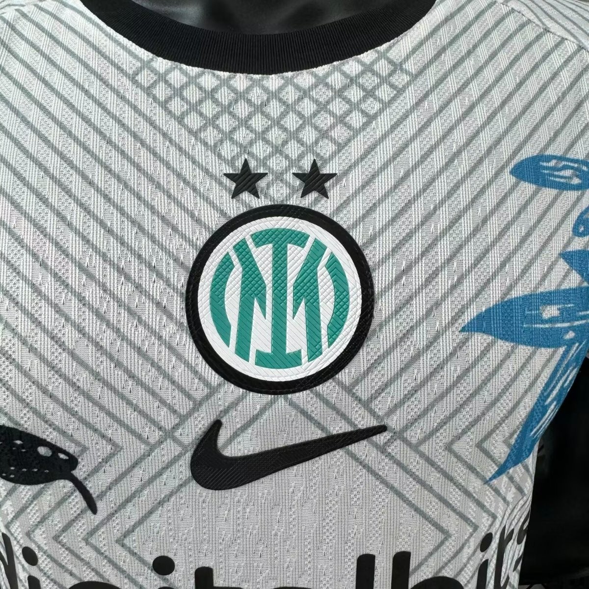Player Version 25/26 Inter Milan White with Snake and Floral Pattern Jersey
