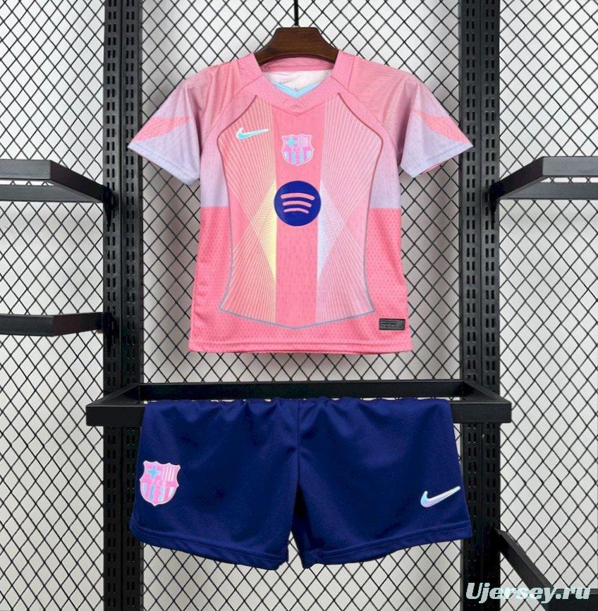25/26 Kids Barcelona Pink Special Jersey