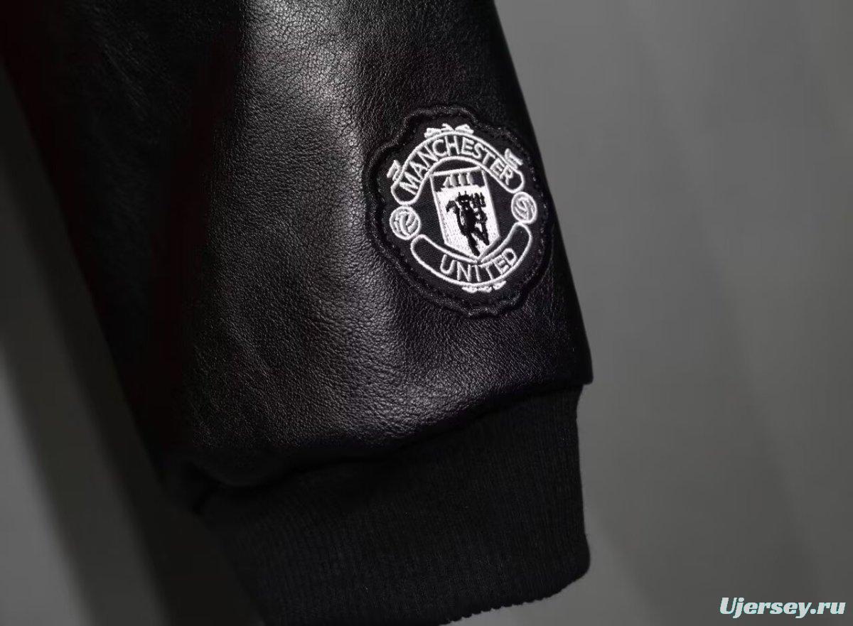 24/25 Manchester United Letterman Red/Black Jacket