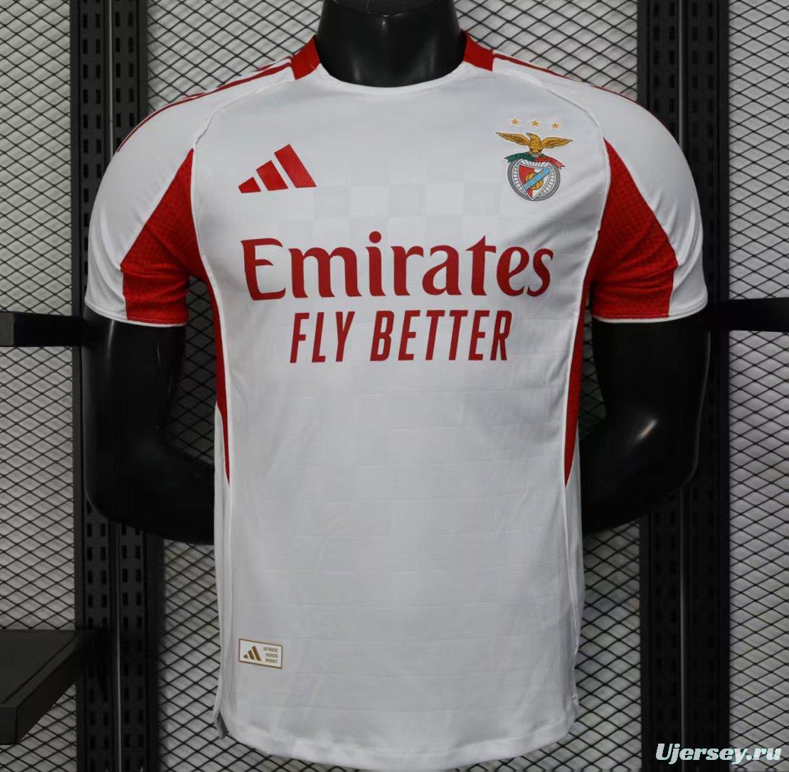 Player Version 25/26 Benfica Third WHITE Jersey