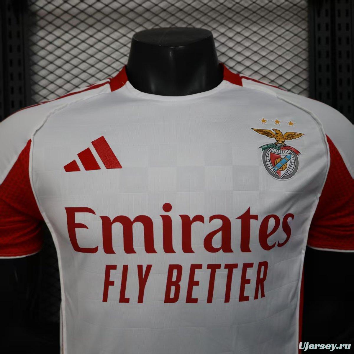 Player Version 25/26 Benfica Third WHITE Jersey