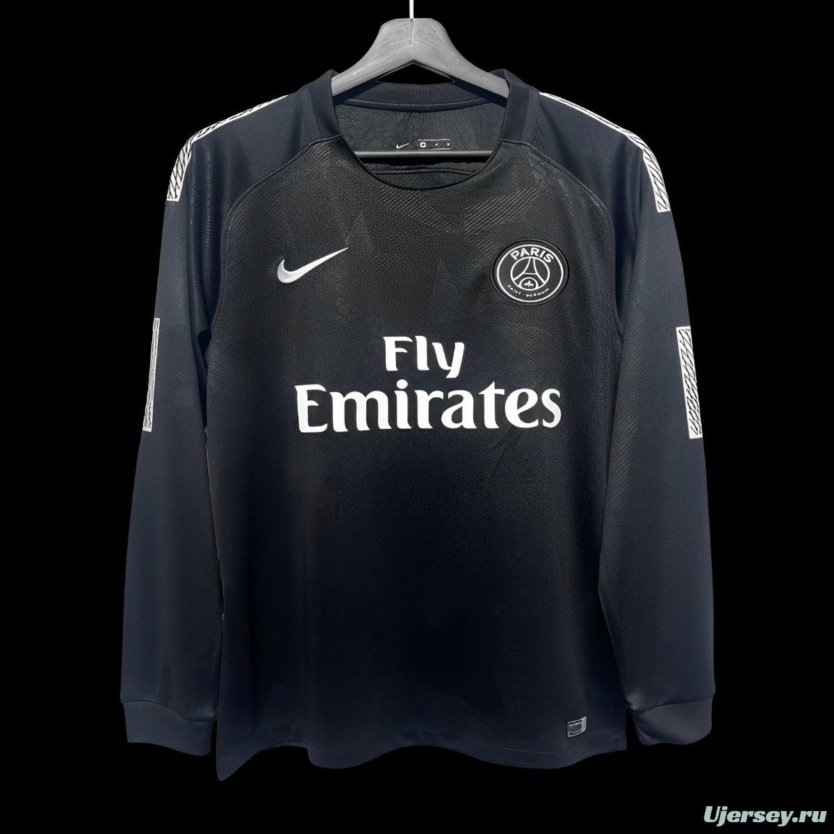 Retro 17/18 PSG Third Long Sleeve Jersey