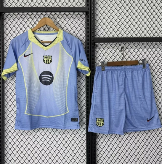 25/26 Kids Barcelona Light Blue with Gradient Pattern Jersey