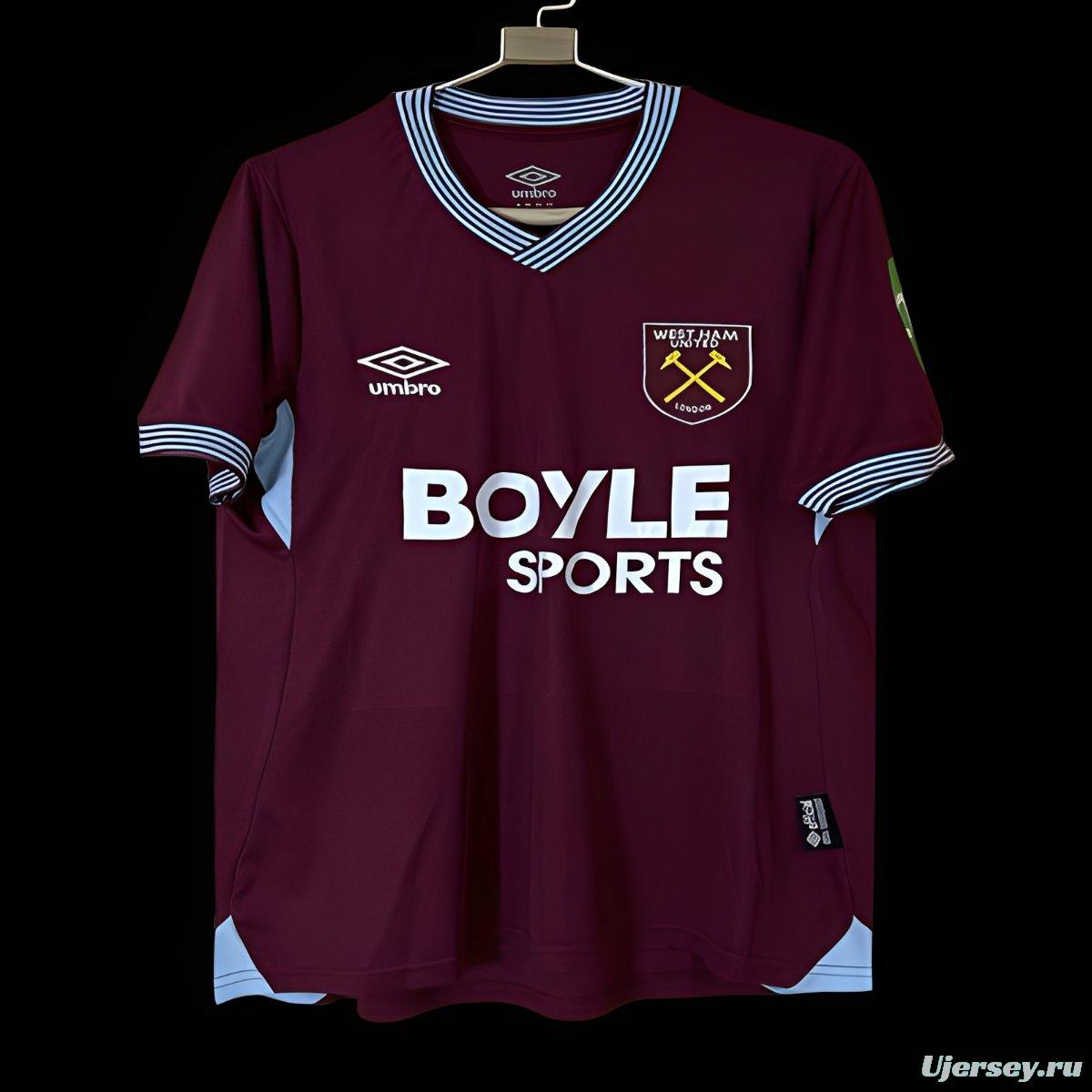 25/26 west Ham United Home Jersey