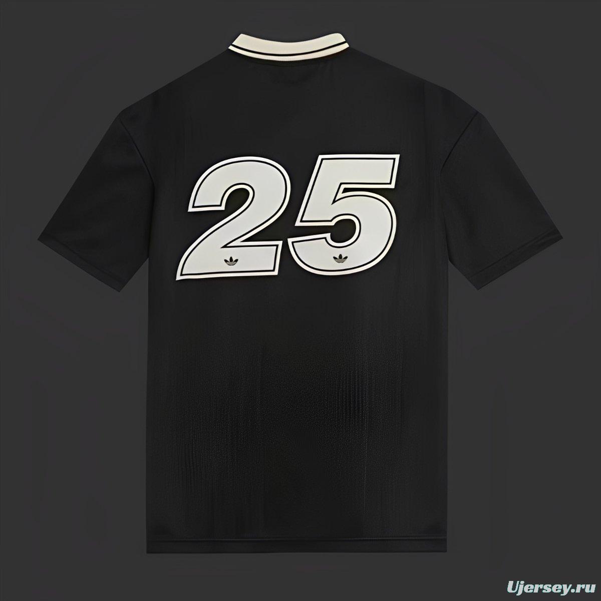 2025 Adidas x Oasis Tour Jacquard BLACK Jersey