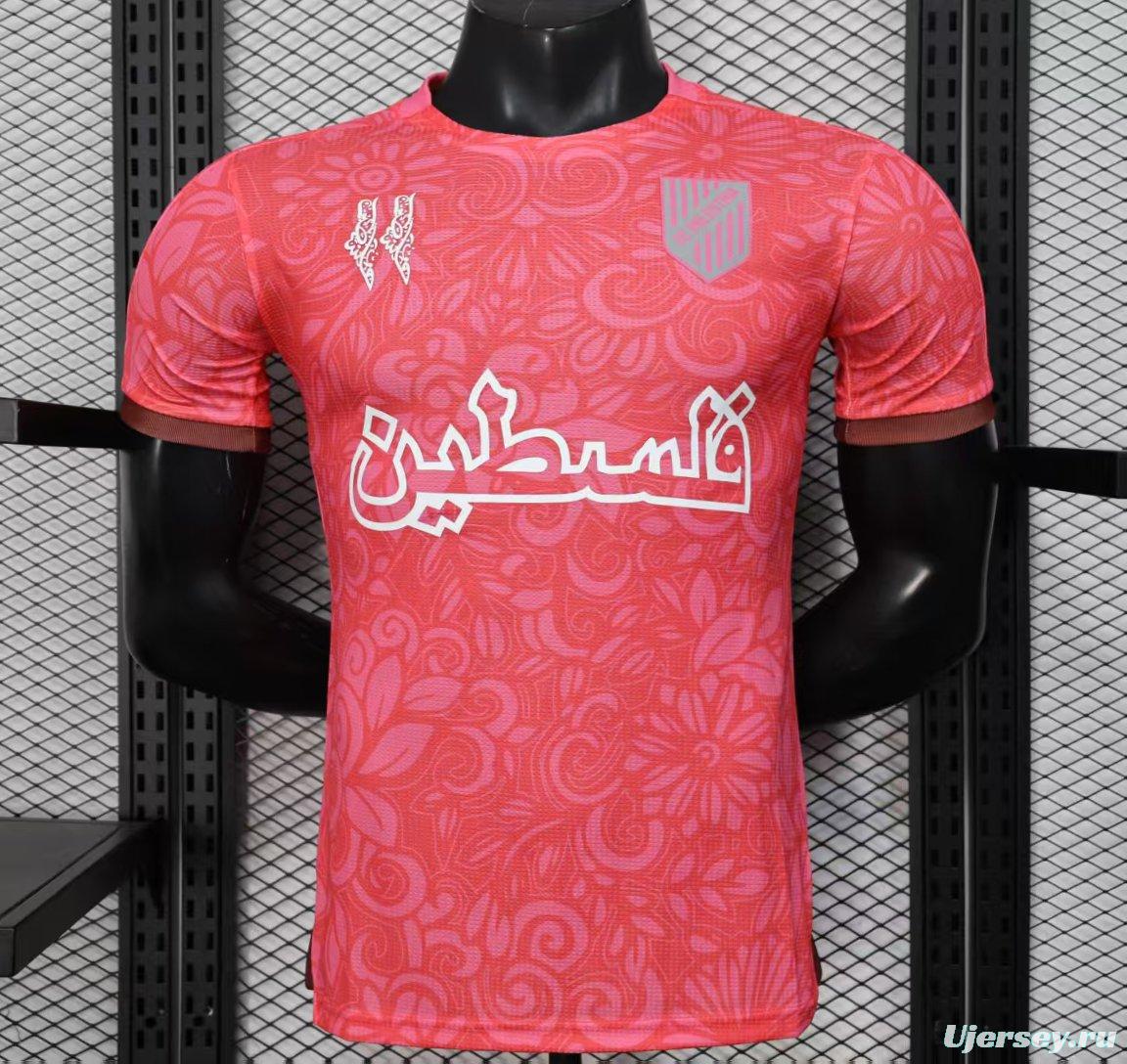 Player Version 25/26 CD Palestina Pink Jersey