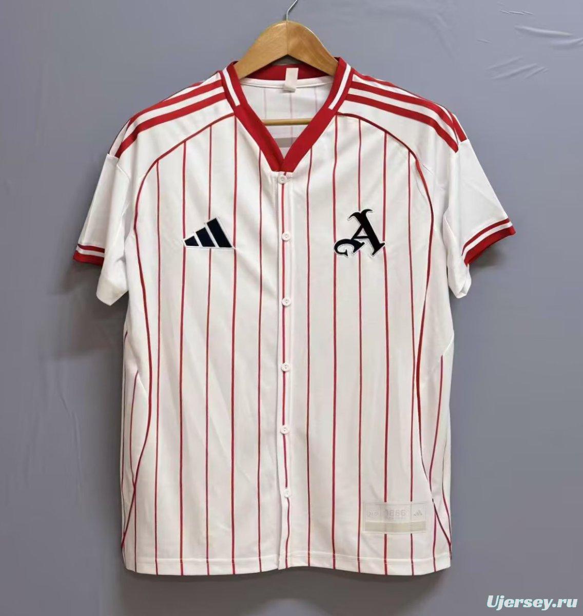 25/26 Arsenal US Pack Baseball White Jersey