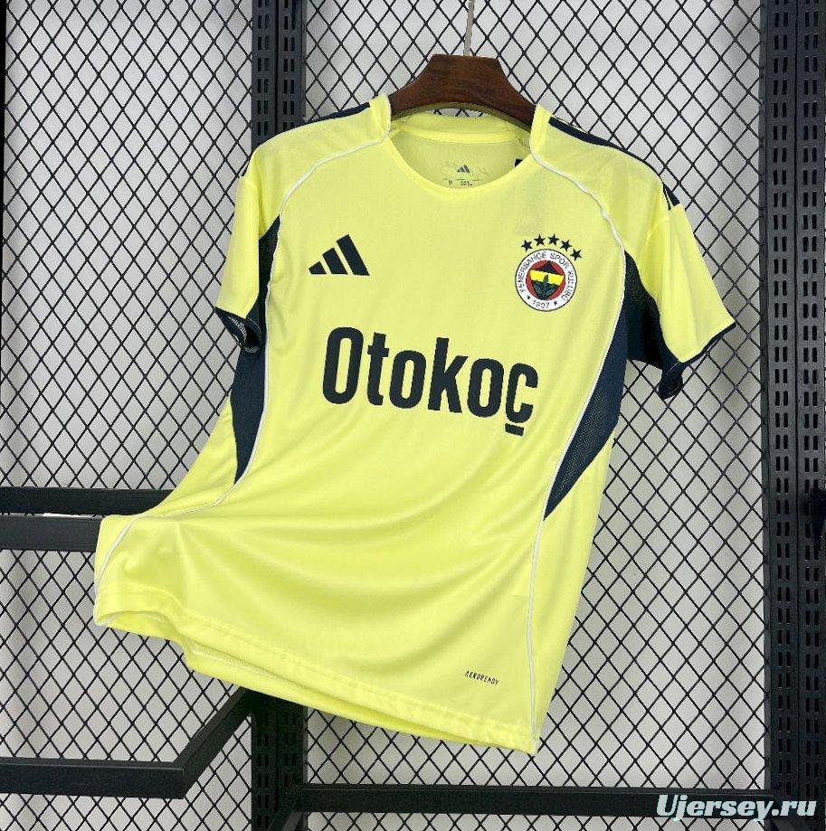 25/26 Fenerbahce Away Yellow Jersey