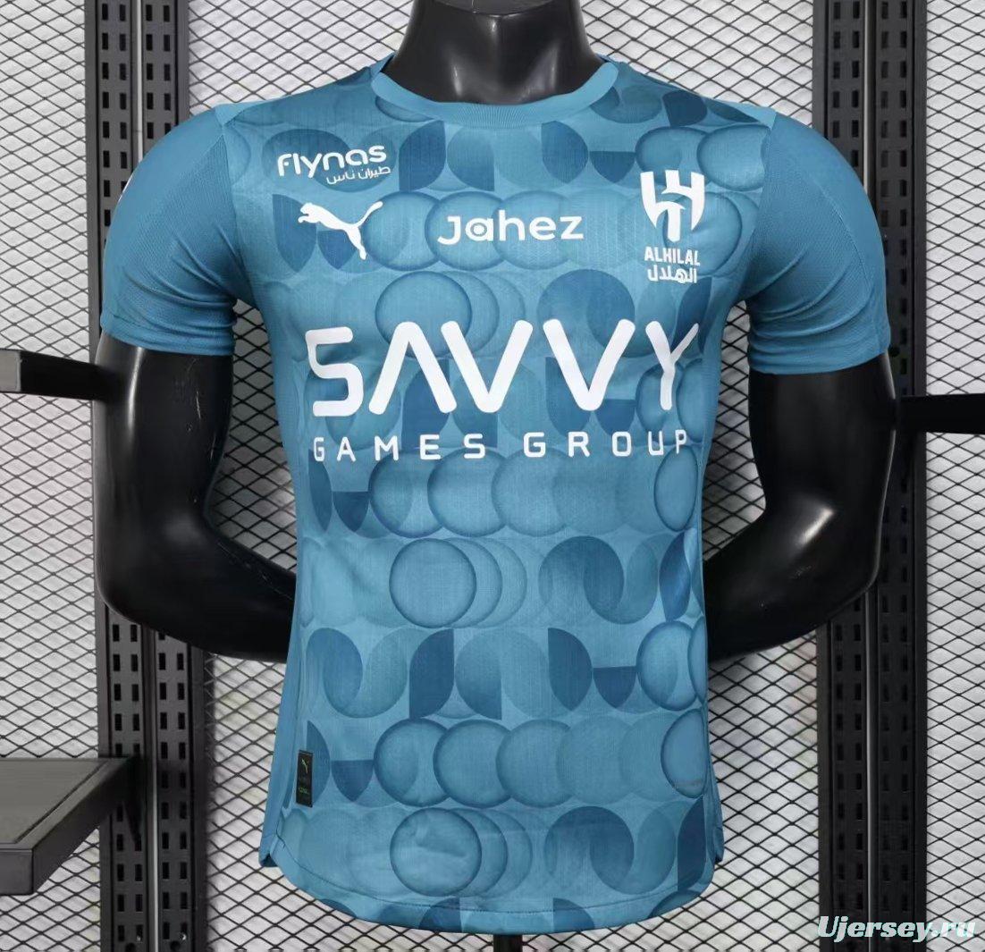 Player Version 25/26 Al Hilal Third Blue Jeresy