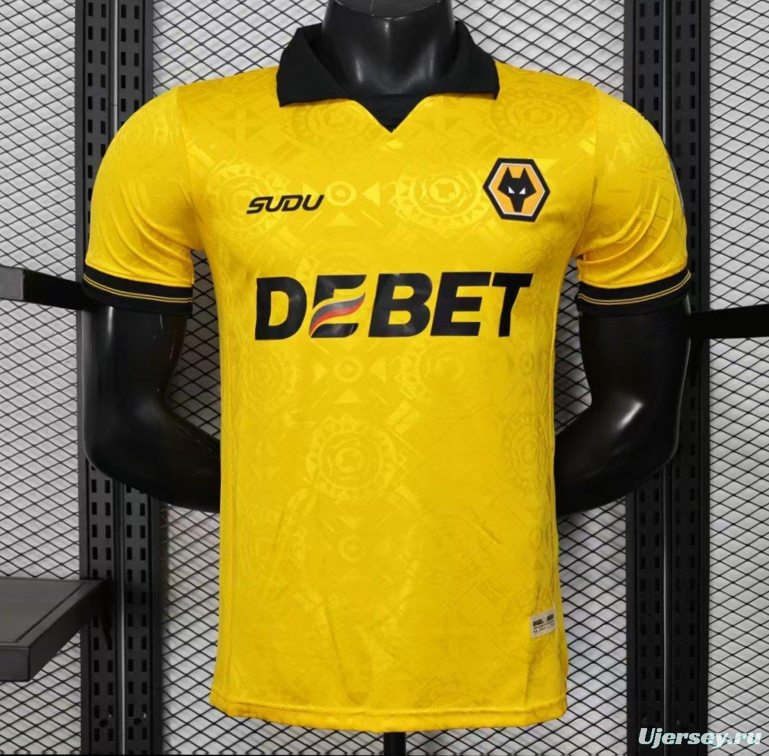 Player Version 25/26 Wolverhampton Wanderers Home Jersey