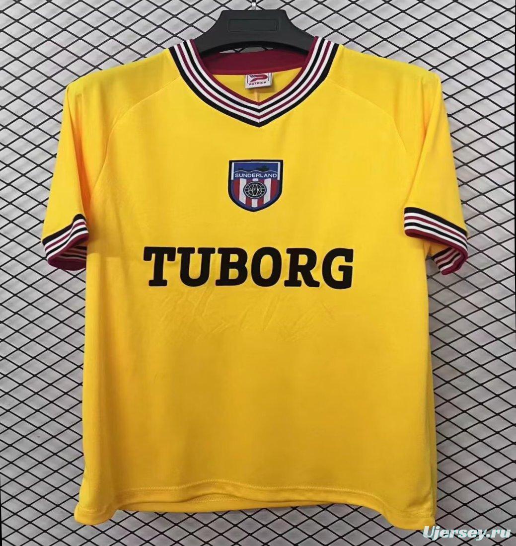 Retro 86/87 Sunderland Patrick Third Yellow Jersey
