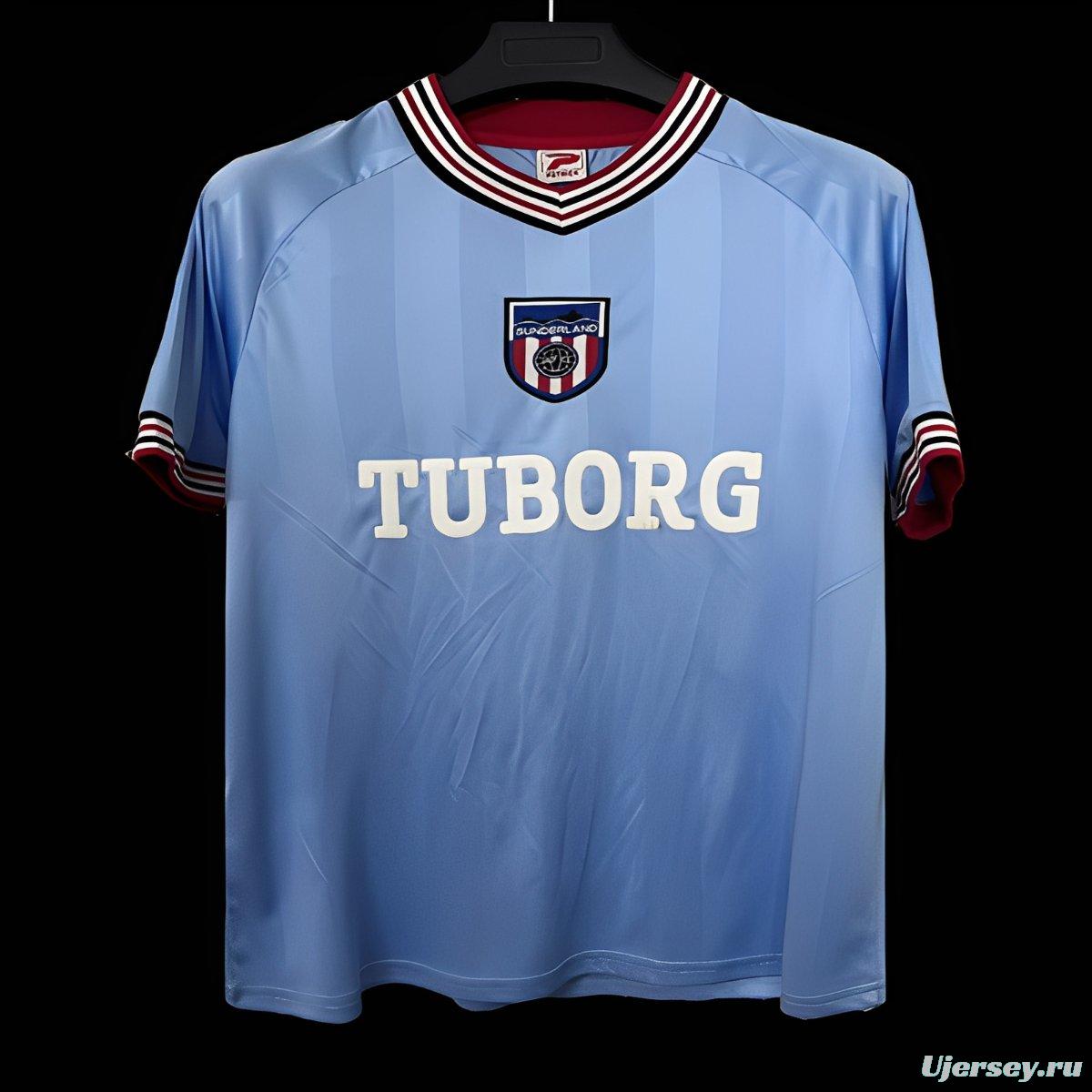 Retro 86/87 Sunderland Away Blue Jersey