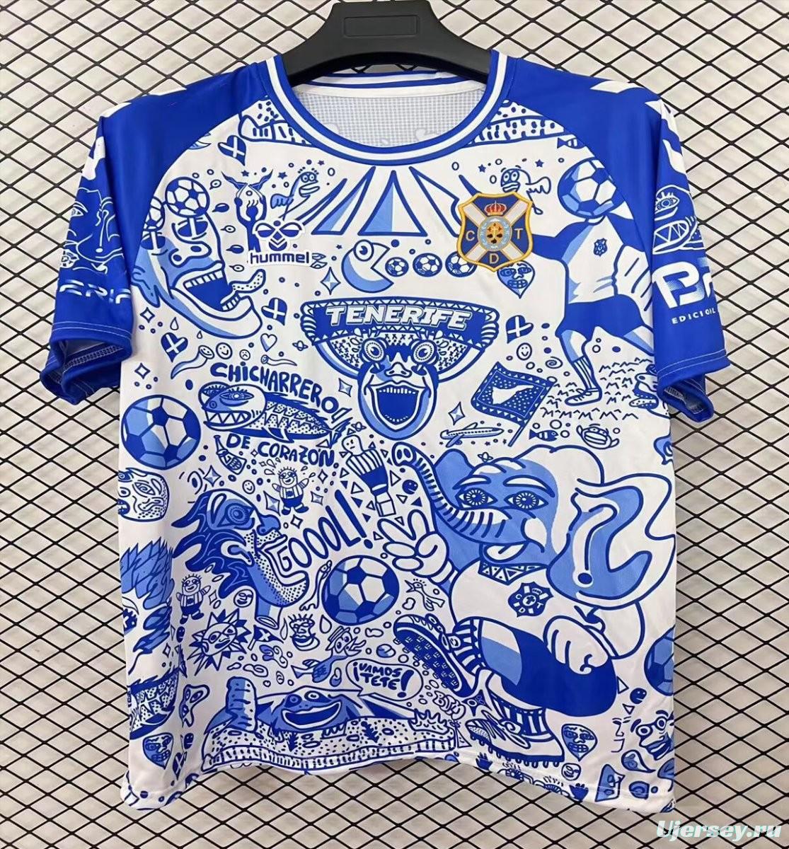 25/26 CD Tenerife Blue with Graffiti Art Jersey