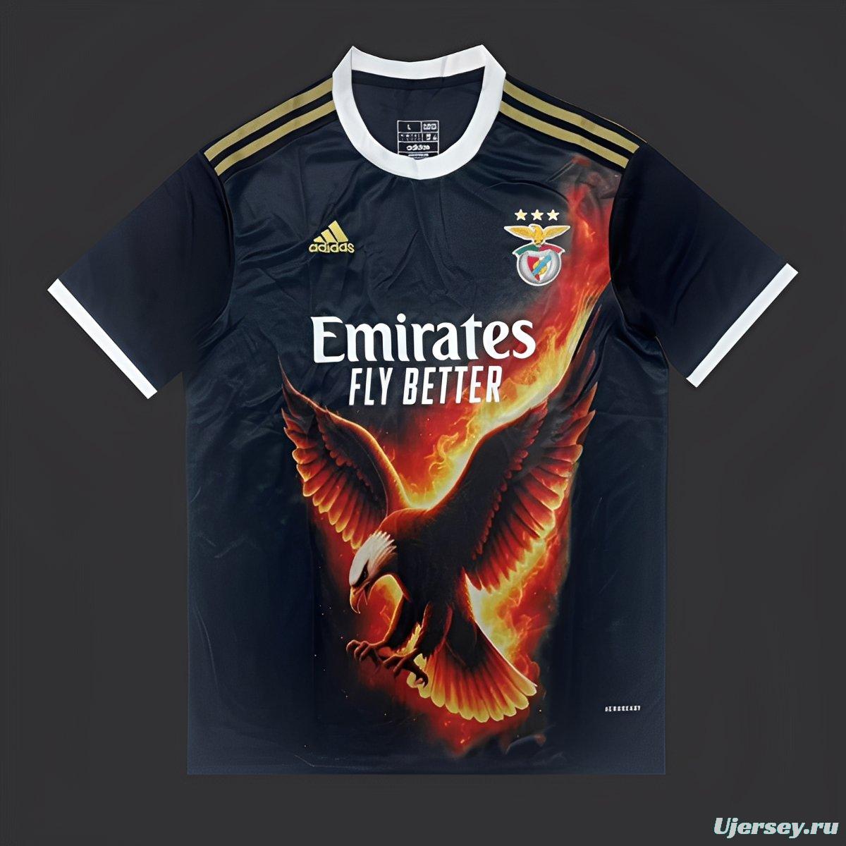 25/26 SL Benfica Navy with Fire Eagle Jersey