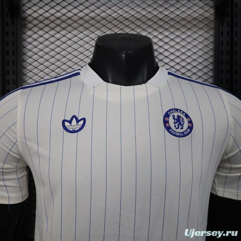 Player Version 25/26 Chelsea Adidas Original Terrace Icons WHITE Jersey