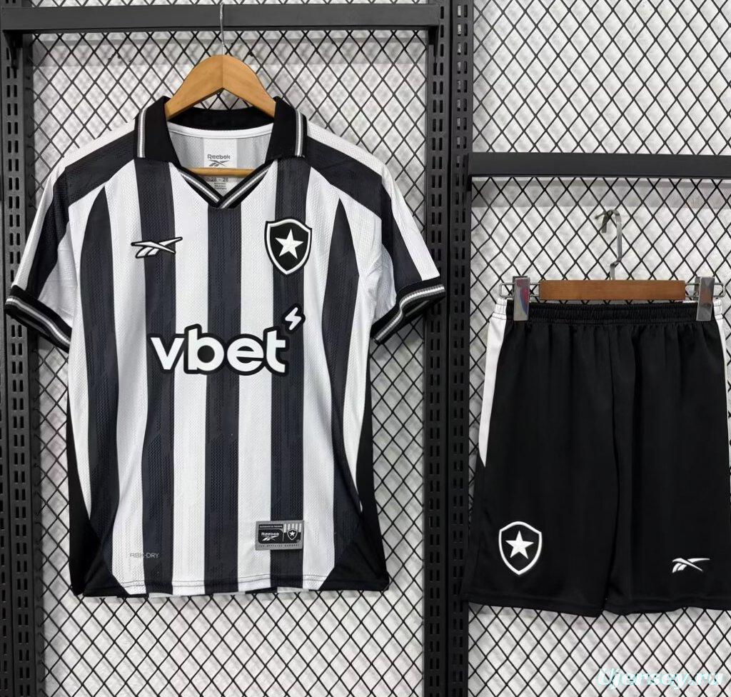 25/26 Kids Botafogo Home Jersey With Sponsor